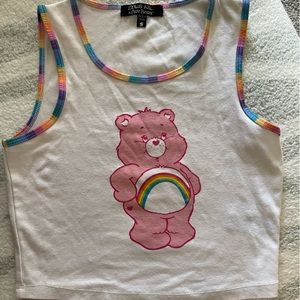 Dolls Kill X CareBears rainbow tank top